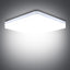 LED Ceiling Light, 36W Daylight White 6500K, 3240LM Bright Indoor Ceiling Lights for Bedroom, Kitchen, Hallway, Outside Porch and More