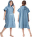 Kids Changing Towel Robe,Hooded Poncho Bath Robe Surf Absorbent Swimming Bathrobe for Beach,Bathing,Surfing,Indoor & Outdoor Activities Blue