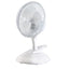 08710 6" Clip-on Desk Fan, Ideal for Home and Office Use. Portable Quiet running Office Use, Portable, White