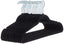 Slim Velvet Non-Slip Suit Hangers - 30-Pack, Black/Silver