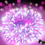 Pink Christmas Lights 200 LED Pink Fairy Lights for Bedroom 66Ft/20M with Timer IP44 Waterproof String Lights Mains Powered for Christmas Decorations, Bedroom Decor, Pink&White