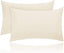 Kanak Pillowcase 2 pack Polycotton Pillow case cover 50x75cm - Cream Plain Dyed Housewife Pillowcases with Envelope Closure