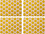 Creative Tops Spots Print Set of 4 Premium Placemats, Heat, Slip, Stain-Resistant, Cork Back, Easy To Clean, Printed Kitchen and Dining Lightweight Placemats