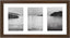6x4 Collage Photo Frame with Shatter-Resistant Glass - Signature Collection - Fits Three 4x6 Photos or Use as One 8x16 Picture Frame for Tabletop and Wall - Walnut