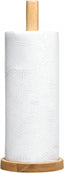 Housewares Eco-friendly Kitchen Roll Holder Rubberwood Toilet Roll Holder Sturdy Base Antifungal Paper Towel Holder for Kitchen Toilet Home