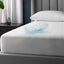 Waterproof Mattress Protector Double Bed with Deep 30cm Pocket- 100% Poly-Cotton with All around Elasticity Super Soft & Noiseless Hotel Quality Bed Topper (137 × 190) cm