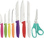 Plenus Kitchen Knives Set of 8 with Paring, Peeling, Tomato, Bread, Chef and Steak Sharp Knife Plus Scissors, Vegetable Chopper, 23498917
