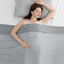 Cooling Blanket for Night Sweats, Q-Max 0.5 Arc-Chill 3.0 Cool Fiber Summer Throw for Bed Sofa Chair Travel Adult Kids Hot Sleeper, Comfort, Lightweight, Twin/Double, 150x200cm, Gray