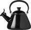 Kone Stove-Top Kettle with Whistle, Suitable for All Hob Types Including Induction, Enamelled Steel, Capacity: 1.6 L, Black Onyx, 40101021400000