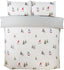 Rapport home Christmas Gonks Duvet Cover Set King - Festive Microfibre Bedding with Reversible Design, Soft & Easy Care for Winter Holiday Decor