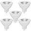GU5.3 MR16 LED Bulbs, 12V AC/DC 5W(Equivalent to 50W) Bi-Pin Base Spotlight Bulb, 520LM, Warm White 2700K, 36°Beam Angle Track Light, Non-dimmable, Pack of 5