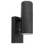Long Life Lamp Company Outdoor Wall Light Dusk Till Dawn Sensor Black Finish Stainless Steel Up and Down Shining IP65 ZLC090-B