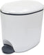 Premium Deluxe Bathroom Office Pedal Bin with Inner, 3.5 Litre, Light Grey & Charcoal Grey