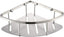 CS005 Wall Mounted Stainless Steel Bathroom Shower Corner Caddy Rust Proof, Brushed Steel