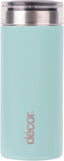 Double Wall Stainless Steel Travel Mug - Keeps 4 Hours Hot - 12 Hours Cold - Car Cup Holder Compatible - Removable Screw Top Lid - 200ml Mint.