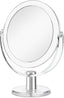 Vanity Makeup Mirror with Stand, 1X/15X Magnification Double Sided 360 Degree Swivel, Portable Table Desk Counter top Magnifying Mirror, Bathroom Shaving, 6.25 Inch