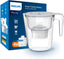 Water Filter Jug +4 Taste+ Replacement Filter Cartridges, Fast flow, White, 2.6 litres, Electronic timer, Packaging May Vary