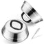 Joyfair Cheese Melting Dome, 9 Inch Stainless Steel Burger Cover, Basting Cover for Griddle Grilling/Outdoor Camping/Flat Top Teppanyaki, Heat-Proof Handle & Dishwasher Safe, 2 Pack
