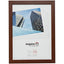 Munich A4 Picture Frame, Dark Wood Effect, 21x30cm, Acrylic Non-Glass | Freestanding or Wall Mount | For Photos, Certificates, Posters