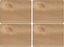 Oak Veneer Placemats – Set of 4, Durable Wooden Table Mats with Natural Wood Grain, Heat Resistant and Easy to Clean, 29 x 21.5 cm