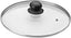 ibili "Prisma" Glass lid, Transparent/Silver/Black, 24 cm