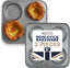Chabrias Ltd UK-Made 2-Pack Yorkshire Pudding Tray, 4-Cup “Giant” – Carbon Steel, Long-Life Non-Stick, Even-Bake, Easy-Release, Oven-Safe – Perfect Crispy Rims, 23 cm