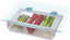 FridgeStore - Space Saving Under-shelf Storage Drawer Organiser, BPA free, Transparant/Turquoise, 31.3 cm
