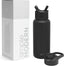Simple Modern Water Bottle with Straw and Chug Lid | Insulated Stainless Steel Bottle for Sports Gym | Summit Collection | 950ml | Midnight Black