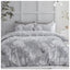 Reversible Duvet Quilt, Soft & Comfy Printed Set, Cosy Bed Covers, Polycotton, Magnolia Dream-Grey, King
