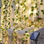 Fohil Solar String Lights Outdoor 100LED 12M Garland Fairy Lights Artificial Ivy Leaves 8 Modes LED Ivy Vine String Light Waterproof Decoration for Garden Balcony Wedding Party Christmas Room Decor