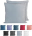 Komfortec 100% cotton cushion covers, set of 2, 80 x 80 cm, super soft premium jersey pillowcase, 150 g/m², cushion cover, grey