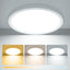 zemty 15W 1800LM LED Ceiling Light, Bathroom Lights Ceiling 3000K/4000K/6500K, IP44 Waterproof, Ultra Thin Round Flush Ceiling Light for Bedroom,Kitchen, Living Room,Toilet,Utility Room 18cm