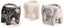 Marble Elephant Tea Light Candle Holder Collection - Monochrome Collection