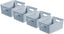 My Style Small Rectangular Storage Basket 4L - Blue (Pack of 4)