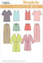 Simplicity Sewing Pattern 1563: Misses' Men's and Teens' Sleepwear, Size A, Paper, White, A (XS-S-M-L-XL)
