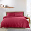 So Soft Easy Iron Double Duvet Cover Set Hot Pink
