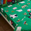 Kids Bedroom Farmyard Animals Junior Polycotton Fitted Sheet 15cm Depth Green