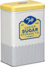 Tala Originals Storage Tin, Metal, Yellow and Cream Nostalgic Design, Holds a Full Bag of Caster Sugar (Sugar Not Included)