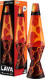 Lamp - 14.5" Volcanic Crags - The Original Motion Lamp - Red and Orange Liquid with Printed Base - Item #2078