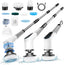 Electric Spin Scrubber, Cordless Electric Cleaning Brush with Adjustable Extension Arm, 8 Cleaning Brush Heads, Power Scrubber for Bathroom, Kitchen,Tiles, Floors, and Bathtubs, White