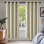 Window Decoration Super Soft Thermal Insulated Eyelet Room Darkening Curtains for Bedroom Beige 46x84 Inch 2 Panels