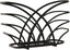Spectrum Flower Napkin Holder (Black) - Dispenser & Décor for Kitchen, Dining Room, Outdoor, & Bar Tabletop Storage