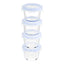 set of 4 Glass Storage Containers, 120 ml each (Pack of 4)