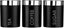 Housewares Liberty Tea, Coffee and Sugar Canisters - Set of 3, Black