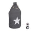 Star Door Stop, Fabric Bumper, Floor Doorstop, Tall, with Handle, HxD: 23 x 11 cm, Dark-grey, Cotton