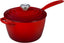 Signature Enamelled Cast Iron Saucepan with Anti Drip Pouring Lip and Vented Lid, for All Hob Types, 20 cm, 2.5 litres, Cerise, 21181200602430