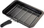 Ovenware Enamel Grill Tray with Rack & Handle, Nonstick Coating 35cm x25cm x5cm, Black