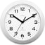 74367 Peron Radio Controlled Wall Clock, Silver, 23 cm l x 23 cm w