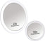 20X & 15X Magnifying Mirror Combo Set with 3 Stick On Suction Cups For Makeup and Tweezing Eyebrows - Compact Handheld Design & Travel Ready - Extremely Strong X20 Zoom - 15cm & Small 10cm Diameter
