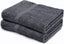 Bathroom and Kitchen 2 Pc Hand Towels Pack - 500 GSM Natural 100% Egyptian Cotton -Quick Dry and Absorbent - Fast Drying Soft and Luxurious Bath Hand Towel Set (Grey, 50x80 CM)